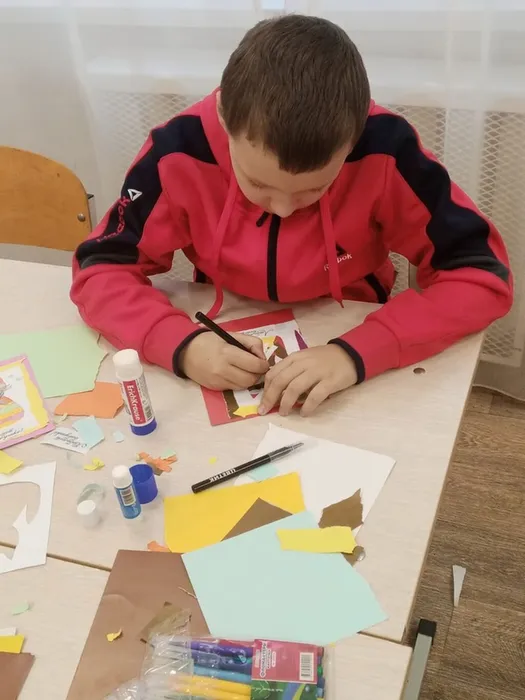 Мастер-класс по изготовлению поздравительных открыток, организованный для воспитанников Полевской школы