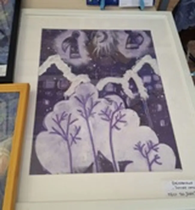 Творческие работы учащихся художественного отделения Детской школы искусств на выставке в рамках ежегодного городского рождественского фестиваля «Под Вифлеемской звездой»